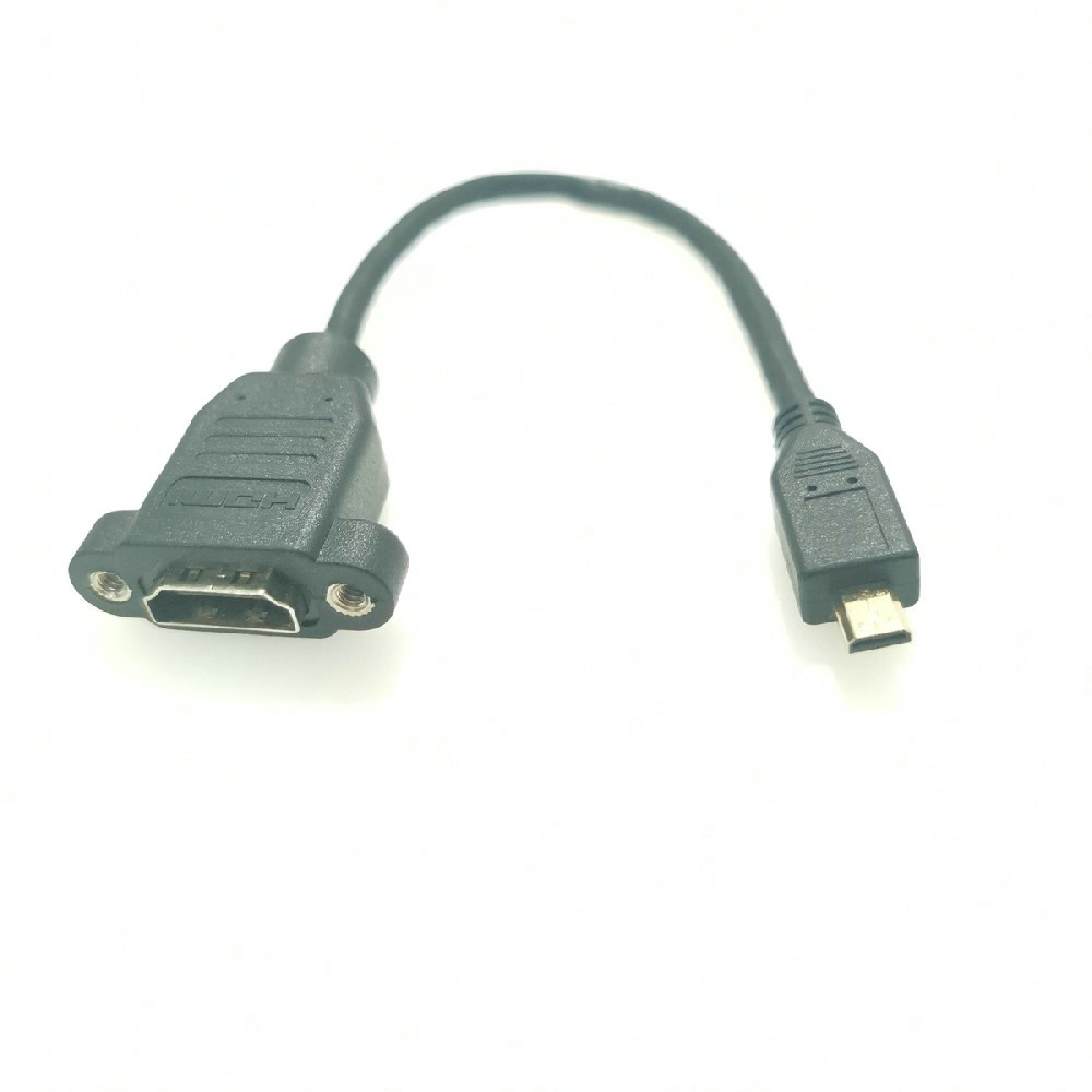 MICRO HDMI公轉(zhuǎn)HDMI A母線，帶耳朵
